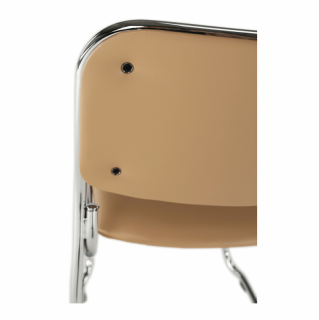 Zasadacia stolička, hnedá ekokoža, BULUT obr-2
