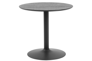 Dkton Okrúhly barový stôl Neesha 80 cm čierny
