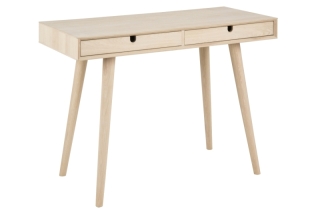 Dkton Dizajnový písací stôl Nadia 100 cm, dub