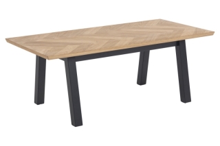 Dkton Dizajnový konferenčný stolík Nazy 120 cm vzor dub