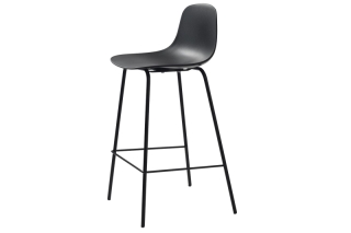 Furniria Dizajnová barová stolička Jensen čierna