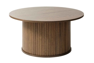 Furniria Dizajnový konferenčný stolík Vasiliy 90 cm dymový dub