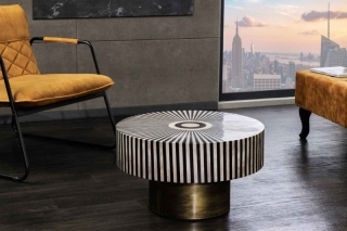 LuxD Dizajnový konferenčný stolík Ilissa 60 cm zlatý