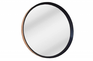 LuxD Dizajnové nástenné zrkadlo Rotterdam  čierne  x  29003