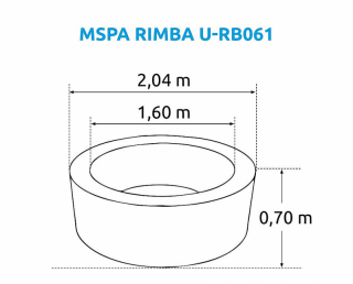 Marimex Bazén vírivý MSPA Rimba U-RB061 (930 l) obr-1