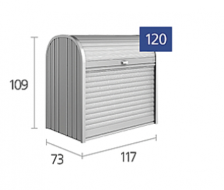 Biohort Mnohostranný účelový roletový box StoreMax vel. 120 117 x 73 x 109 (strieborna metalíza) obr-3