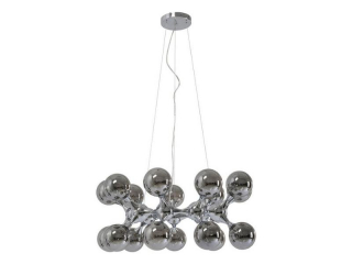 Atomic Balls visiaca lampa strieborná Ø74 cm