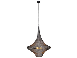 Cocoon závesná lampa čierna 89cm