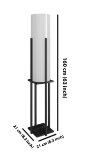 ASIR Stojacia lampa DOR - BLACK čierna obr-2