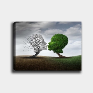 ASIR Obraz na plátne LOVING TREES 70 cm plátno obr-1