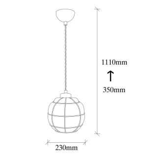 ASIR Luster SAFDERUN medený obr-4