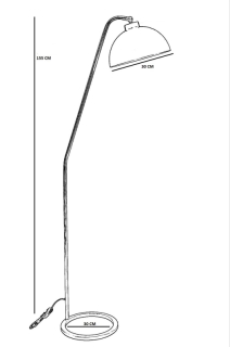 ASIR Stojacia lampa DELTA čierna obr-3