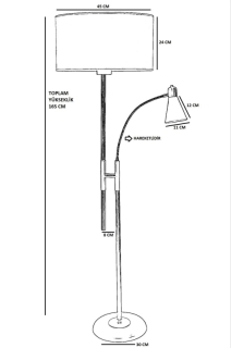 ASIR Stojacia lampa FORZA MAT obr-2