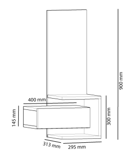 ASIR Predsieňová stena STELLA dub, antracit obr-3