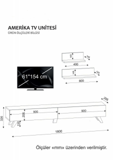 ASIR TV stolík AMERICA biely orech obr-4