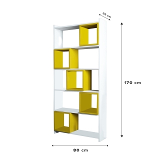 ASIR Knižnica BOX biela žltá obr-4