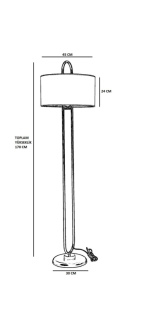 ASIR Stojacia lampa ELIPS krémová obr-3