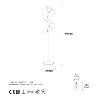 ASIR Stojacia lampa FAZLI - 10505 obr-4