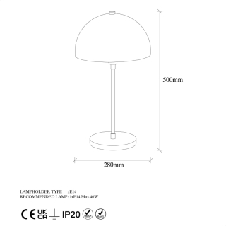 ASIR Stolná lampa VARZAN - 10856 čierna obr-4