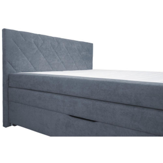 Boxspring Posteľ Johana 160x200, Sivomodrá obr-1